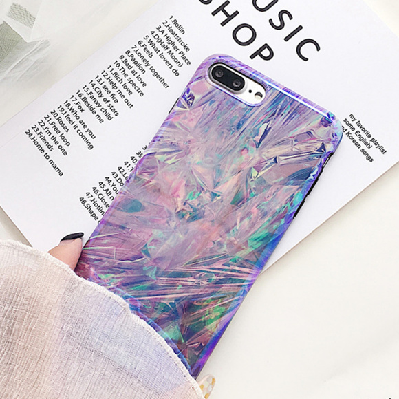 NEW iPhone X/XS/7/8+ Glossy Diamond case - Picture 2 of 5